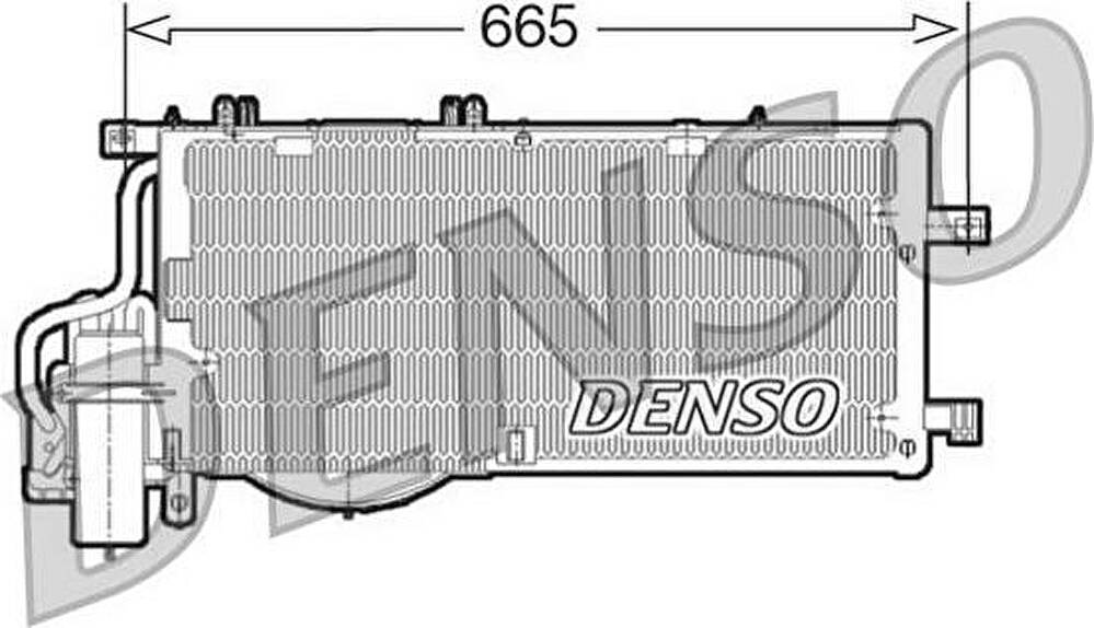 Denso DCN20016 конденсатор, кондиционер на OPEL CORSA C фургон (F08, W5L)