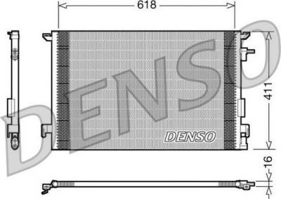 Denso DCN20031 конденсатор, кондиционер на OPEL VECTRA C GTS