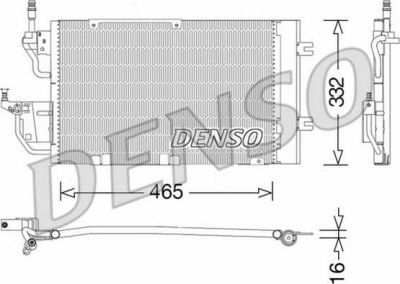 Denso DCN20037 конденсатор, кондиционер на OPEL ASTRA H GTC (L08)