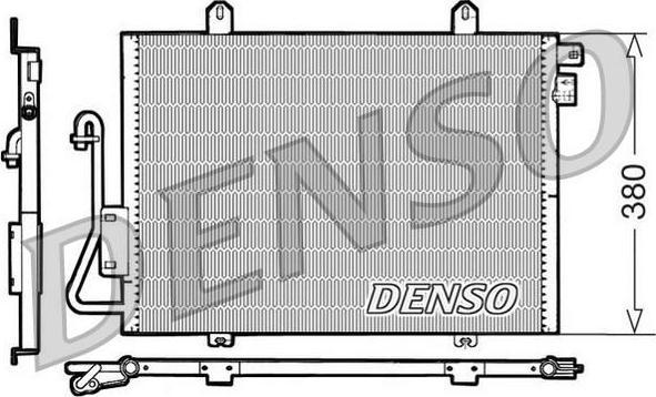 Denso DCN23006 конденсатор, кондиционер на RENAULT CLIO I (B/C57_, 5/357_)