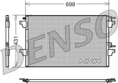 Denso DCN23022 конденсатор, кондиционер на RENAULT ESPACE III (JE0_)