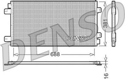 Denso DCN23024 конденсатор, кондиционер на RENAULT MASTER II фургон (FD)