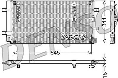 Denso DCN32060 конденсатор, кондиционер на AUDI Q5 (8R)