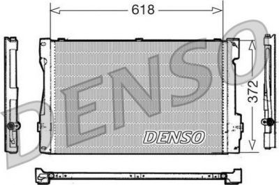 Denso DCN33006 конденсатор, кондиционер на VOLVO V70 I (LV)