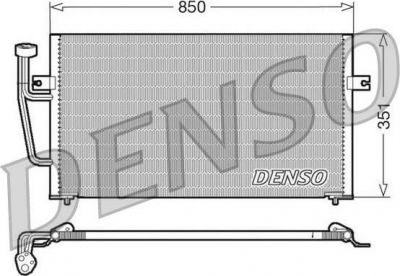 Denso DCN33007 конденсатор, кондиционер на VOLVO V40 универсал (VW)