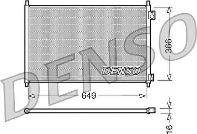 Denso DCN40006 конденсатор, кондиционер на HONDA ACCORD VI (CG, CK)