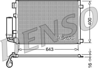 DENSO Радиатор кондиционера (DCN46002)