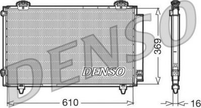 Denso DCN50008 конденсатор, кондиционер на TOYOTA COROLLA Liftback (_E11_)