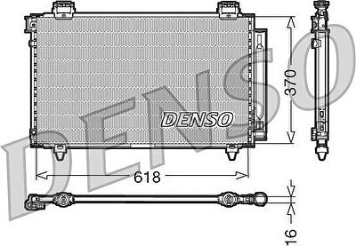 DENSO DCN50009 Радиатор кондиционера (DCN50009)