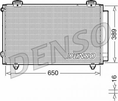 Denso DCN50023 конденсатор, кондиционер на TOYOTA COROLLA Verso (ZDE12_, CDE12_)