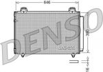 DENSO Радиатор кондиционера TOYOTA AVENSIS 2.02.4L 2003 (8845005100, DCN50024)