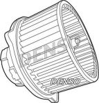 DENSO Мотор отопителя HYUNDAI SANTA FE 00-05 AC- (с крыльчаткой) (97109-38000, DEA41003)