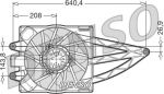 Denso DER09019 вентилятор, охлаждение двигателя на FIAT PANDA (169)