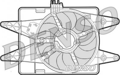 Denso DER09023 вентилятор, охлаждение двигателя на FIAT DOBLO Cargo (223)