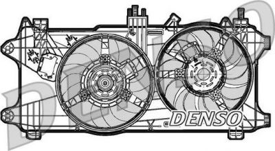 DENSO Вентилятор, охлаждение двигателя (DER09027)