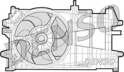 Denso DER09033 вентилятор, охлаждение двигателя на FIAT PUNTO (188)