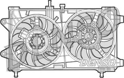 Denso DER09036 вентилятор, охлаждение двигателя на FIAT PUNTO (188)