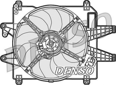 Denso DER09089 вентилятор, охлаждение двигателя на FIAT MULTIPLA (186)