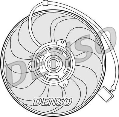 Denso DER27001 вентилятор, охлаждение двигателя на SKODA FABIA Combi (6Y5)