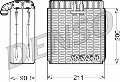 Denso DEV12001 испаритель, кондиционер на IVECO DAILY III фургон/универсал