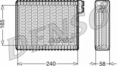 Denso DEV21004 испаритель, кондиционер на PEUGEOT 307 SW (3H)