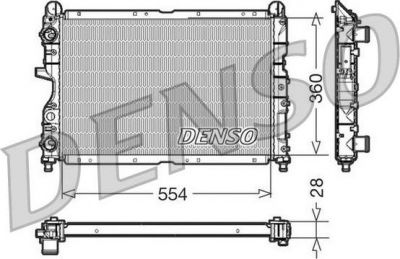 Denso DRM01003 радиатор, охлаждение двигателя на FIAT TEMPRA S.W. (159)