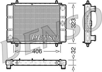 Denso DRM03001 радиатор, охлаждение двигателя на ROVER MAESTRO