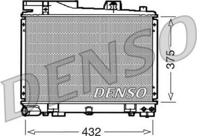 Denso DRM05034 радиатор, охлаждение двигателя на 3 кабрио (E30)