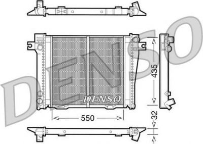 Denso DRM05036 радиатор, охлаждение двигателя на 3 (E30)