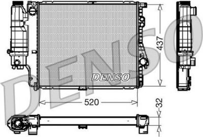 Denso DRM05043 радиатор, охлаждение двигателя на 5 Touring (E34)
