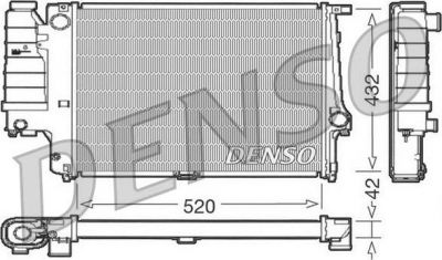 Denso DRM05064 радиатор, охлаждение двигателя на 5 Touring (E34)