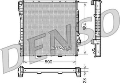 DENSO Радиатор основной X5(E53) 00-07 (DRM05115)