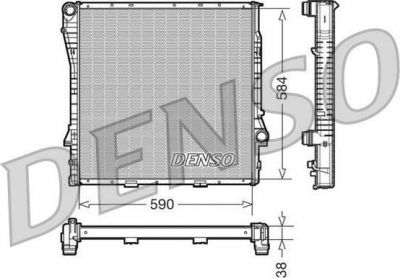 DENSO Радиатор основной X5 (E53) 3.0-4.6/D 05/00-> (DRM05117)