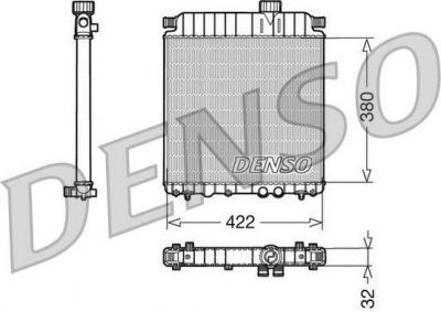 Denso DRM07031 радиатор, охлаждение двигателя на PEUGEOT PARTNER фургон (5)