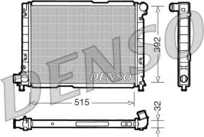 Denso DRM09050 радиатор, охлаждение двигателя на FIAT CROMA (154)