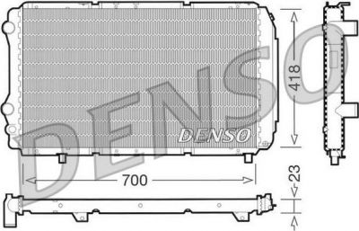 Denso DRM09077 радиатор, охлаждение двигателя на FIAT DUCATO фургон (230L)