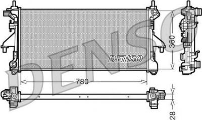 DENSO Радиатор охлаждения CITROEN JUMPER/FIAT DUCATO/PEUGEOT BOXER 2.2D-3.0D 06- (1342588080, DRM09079)