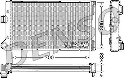 Denso DRM09099 радиатор, охлаждение двигателя на FIAT PUNTO (188)