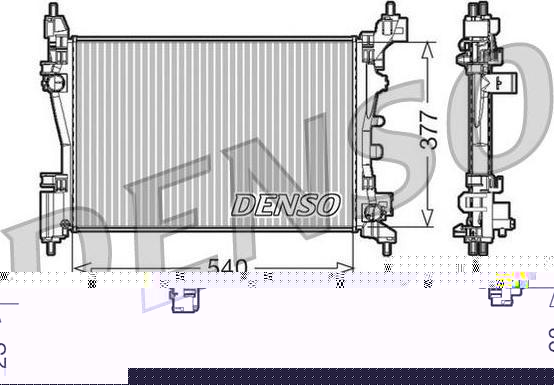 DENSO Радиатор, охлаждение двигател (DRM09109)
