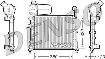 Denso DRM09134 радиатор, охлаждение двигателя на FIAT TEMPRA (159)