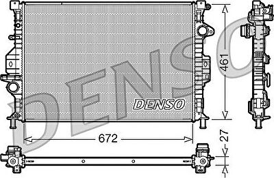 Denso DRM10069 радиатор, охлаждение двигателя на FORD MONDEO IV седан (BA7)