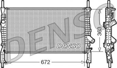 Denso DRM10105 радиатор, охлаждение двигателя на FORD TRANSIT c бортовой платформой/ходовая часть