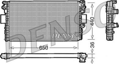 Denso DRM12004 радиатор, охлаждение двигателя на IVECO DAILY III c бортовой платформой/ходовая часть