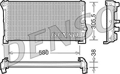 DENSO Радиатор, охлаждение двигател (DRM13010)