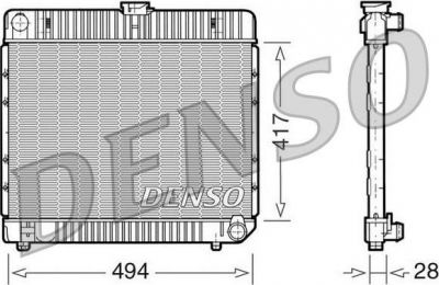 DENSO Радиатор, охлаждение двигател (DRM17020)