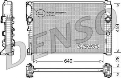 DENSO Радиатор системы охлаждения MERCEDESBENZ ECLASS (W211) E 320 (A2115003102, DRM17042)