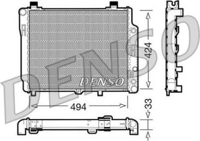 DENSO Радиатор, охлаждение двигател (DRM17075)