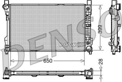 DENSO Радиатор охлаждения MB W203 1.8-3.5/2.0D/2.2D 00- (2035003903, DRM17079)