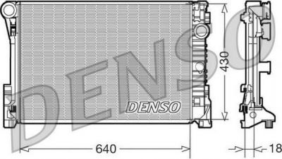 DENSO Радиатор охлаждения MB C-Class (W204) 01.07- (2045000303, DRM17111)