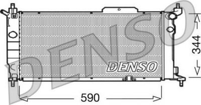 DENSO Радиатор, охлаждение двигател (DRM20013)